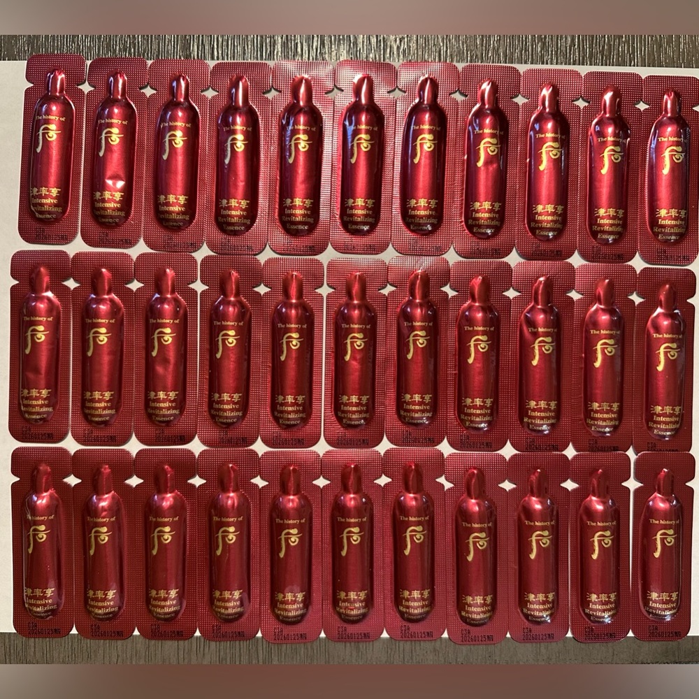 The History of Whoo Jinyulhyang Jinyul Essence 1ml x 100 Pcs K-Beauty